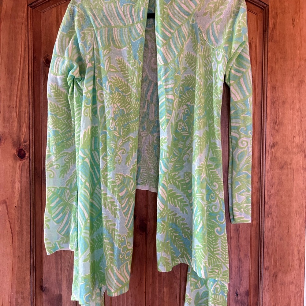 Lilly Pulitzer Green and Blue Cardigan